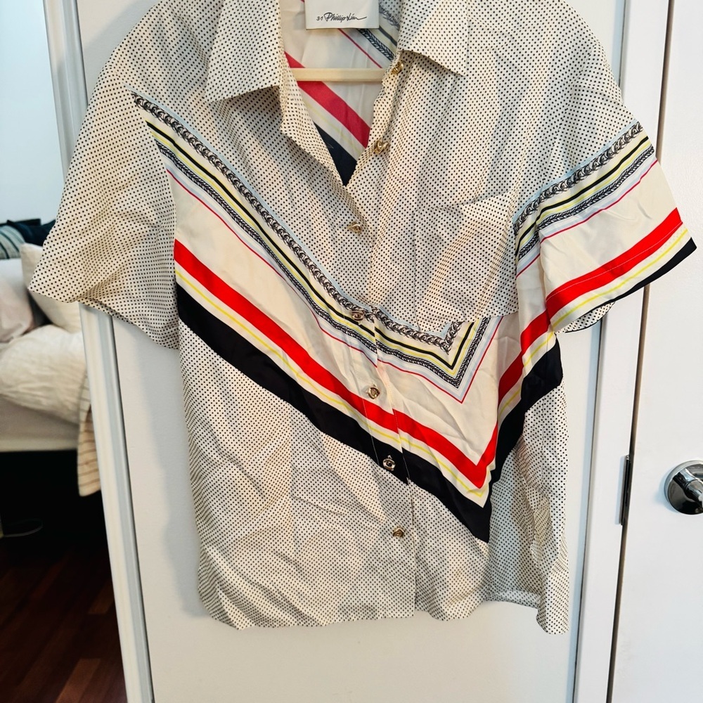 3.1 PHILLIP LIM Liberty Silk Camp Shirt - Picture 5 of 7